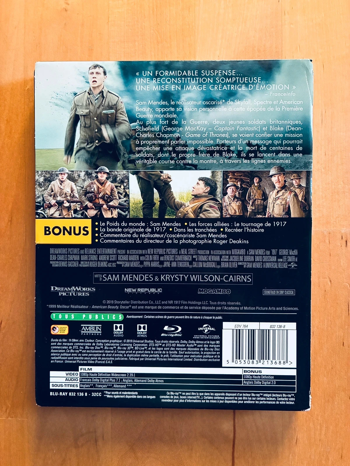 Steelbook Blu-ray 1917 de Sam Mendes edição especial FNAC. – photo 2